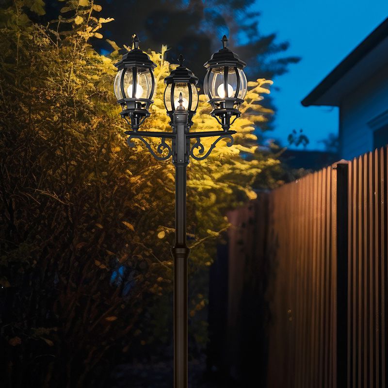 Zwarte lantaarnpaal klassiek, Evander, IP23 Zwarte lantaarnpaal klassiek, Evander, IP23