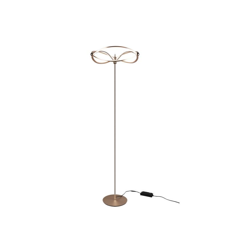 Moderne vloerlamp Remy, messing, 31w geintegreerd LED
