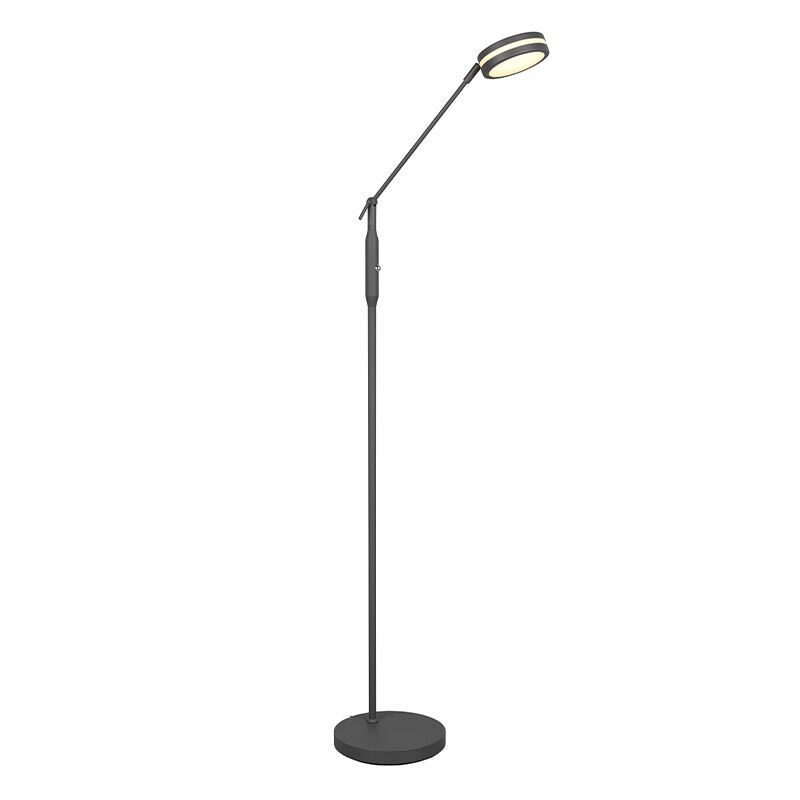 Antraciete staande leeslamp Marjon, metaal, modern, 6w, warm tot koud wit verstelbare LED Antraciete staande leeslamp Marjon, metaal, modern, 6w, warm tot koud wit verstelbare LED
