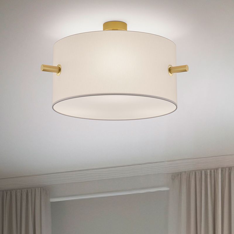 Messing plafonnière Myke, metaal Messing plafonnière Myke, metaal