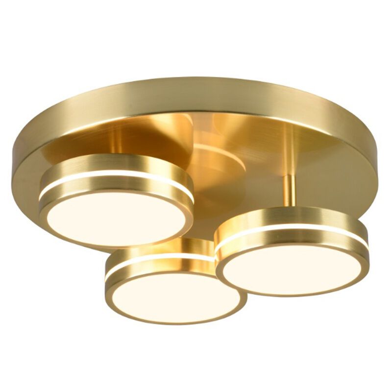 Messing plafonnière modern, Marjon, 24W, 3000K LED, 3-staps dimbaar Messing plafonnière modern, Marjon, 24W, 3000K LED, 3-staps dimbaar
