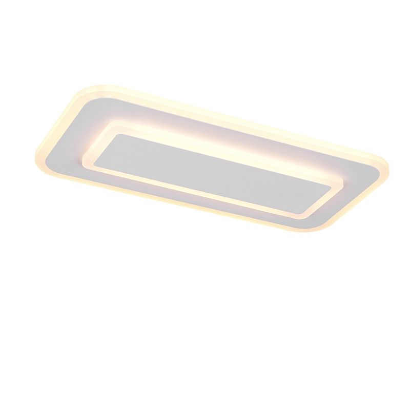 Witte plafonnière modern, Ulrike, 3-staps dimbaar