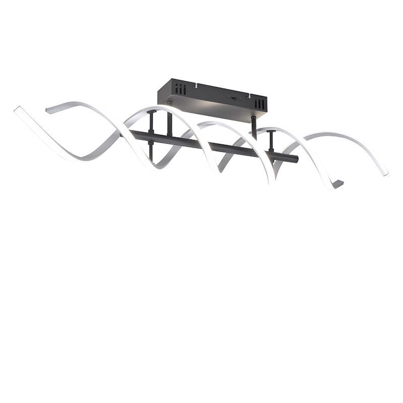 Chromen plafondlamp design, Sylvian, 41W, warm tot koud wit verstelbare LED, 3-staps dimbaar Chromen plafondlamp design, Sylvian, 41W, warm tot koud wit verstelbare LED, 3-staps dimbaar