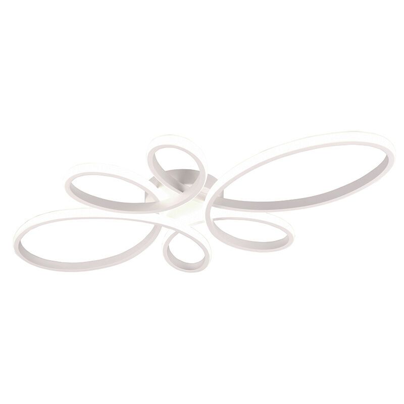 Witte plafondlamp design, Vikash, 32W, 4000K LED, 3-staps dimbaar