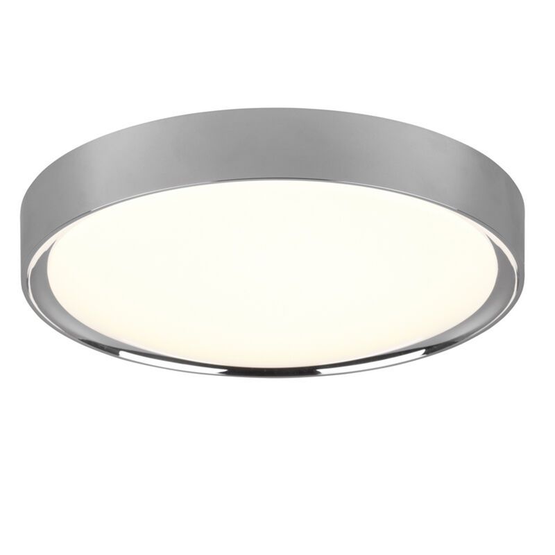 Chromen badkamer plafondlamp Evelina, kunststof, 18w, 3000K LED Chromen badkamer plafondlamp Evelina, kunststof, 18w, 3000K LED