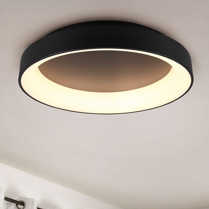 Zwarte plafonnière modern, Jered, 48W, warm tot koud wit verstelbare LED, met afstandsbediening Zwarte plafonnière modern, Jered, 48W, warm tot koud wit verstelbare LED, met afstandsbediening