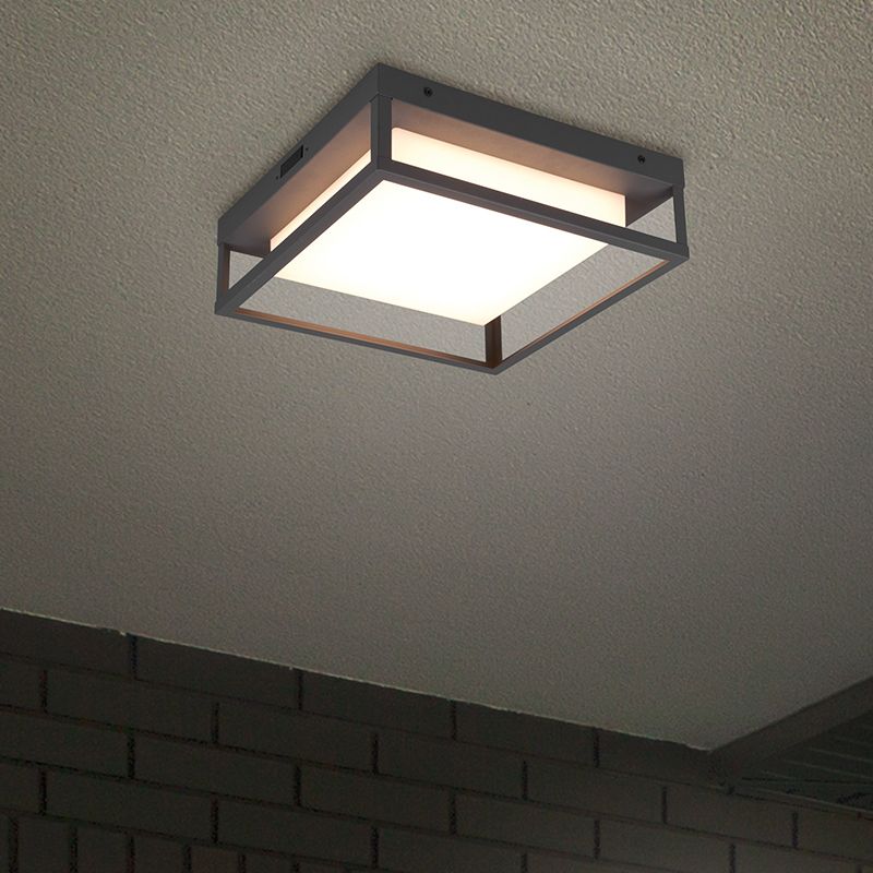Antraciete buitenlamp Rolina, metaal, 14w, warm tot koud wit verstelbare LED Antraciete buitenlamp Rolina, metaal, 14w, warm tot koud wit verstelbare LED