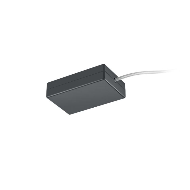 Voeding met elektronische fasewisselaar voor schakelaars en dimmers, zwart Voeding met elektronische fasewisselaar voor schakelaars en dimmers, zwart