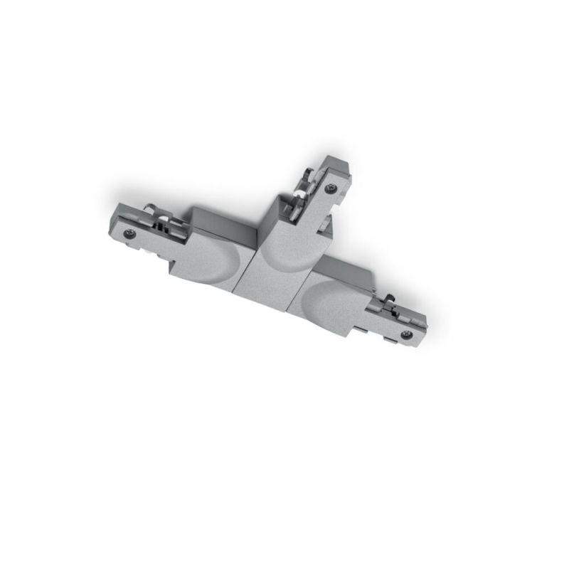 Grijs T-stuk met geleider links, 2-fase