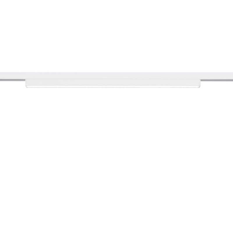 Witte klemlamp Chloe voor 2 fase railverlichting