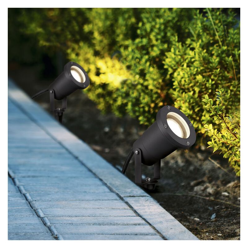 Antraciete prikspot Tau, aluminium, modern