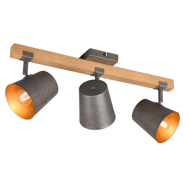 Vintage plafondspot Keira, nikkel, metaal Vintage plafondspot Keira, nikkel, metaal