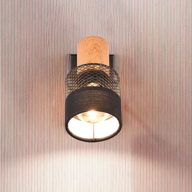 Zwarte wandspot retro, Solmaz