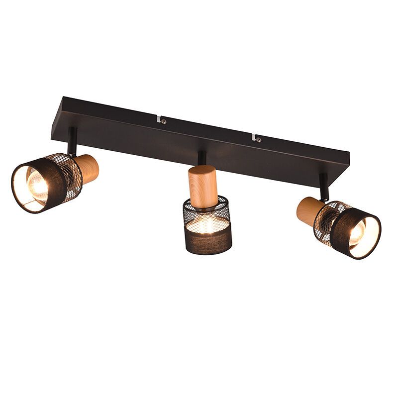 Zwarte plafondspot retro, Solmaz