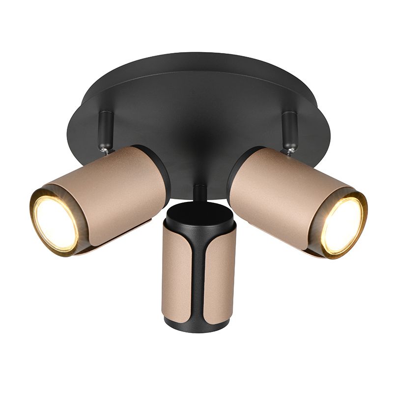 Bruine plafondspot modern, Quintijn