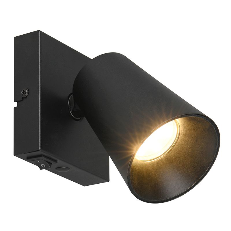 Zwarte plafondspot modern, Rawien