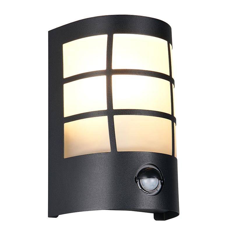 Zwarte buiten wandlamp met bewegingssensor modern, Ratna Zwarte buiten wandlamp met bewegingssensor modern, Ratna