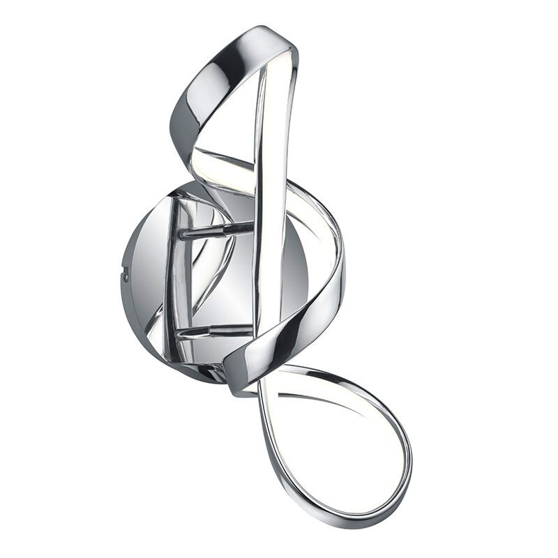 Chromen wandlamp Renso, metaal, design, 18w, 4000K LED