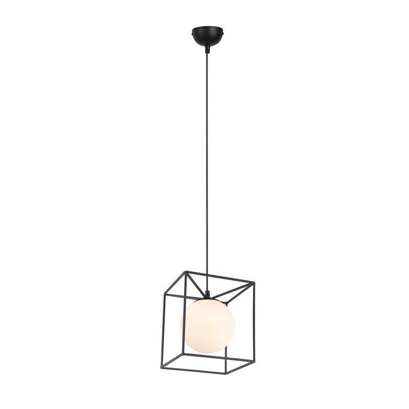 Zwarte hanglamp Muleby, metaal, modern