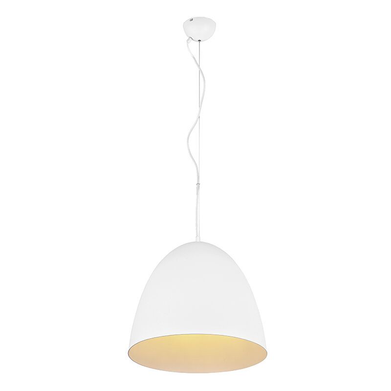 Witte koepellamp modern, Ingmar