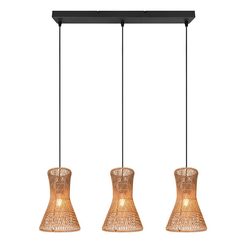 Papieren hanglamp zwart, Qasim