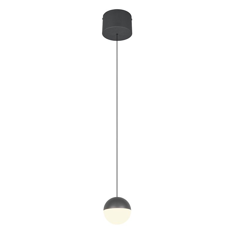 Antraciete hanglamp modern, Rigtje