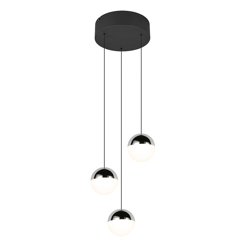 Chromen hanglamp modern, Rigtje
