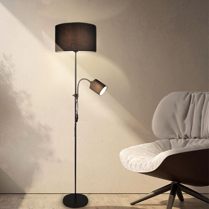 Moderne vloerlamp Edina, zwart Moderne vloerlamp Edina, zwart