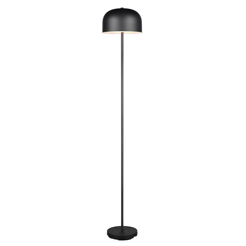 Zwarte oplaadbare vloerlamp modern, Dustin, 2,5W, 3000K LED, 3-staps dimbaar