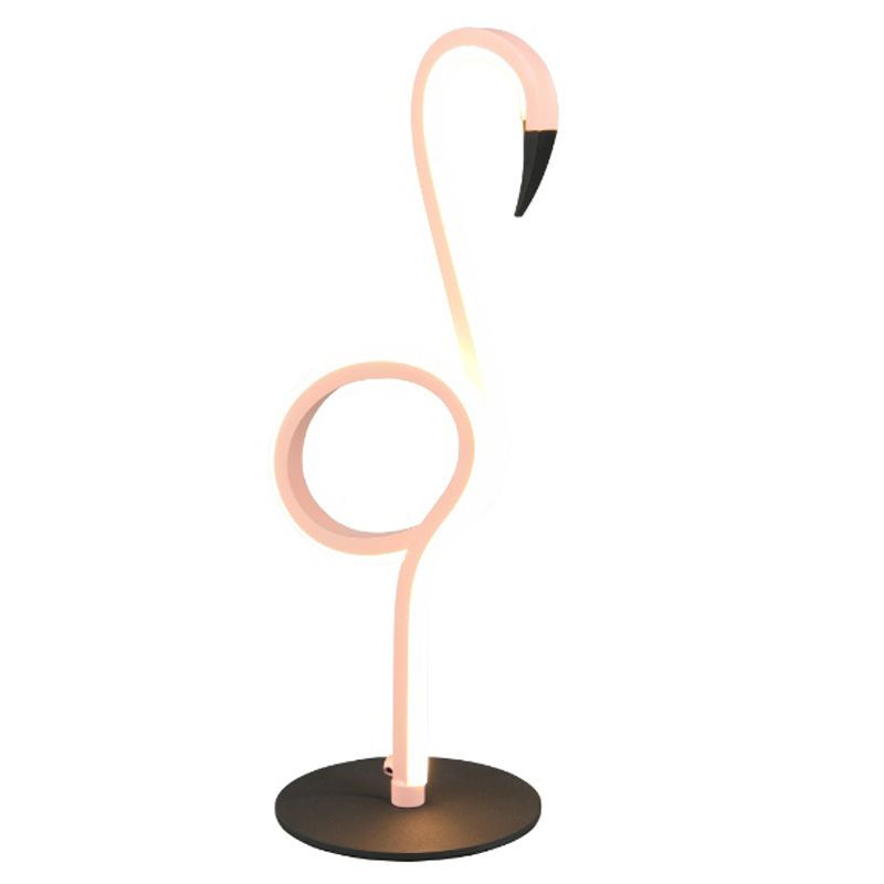 Roze tafellamp design, Puk, 6W, 3000K LED, met schakelaar Roze tafellamp design, Puk, 6W, 3000K LED, met schakelaar