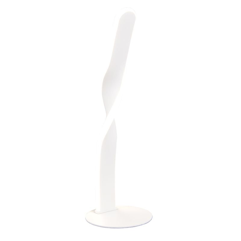 Witte tafellamp design, Quirinus, 10W, 4000K LED, met schakelaar