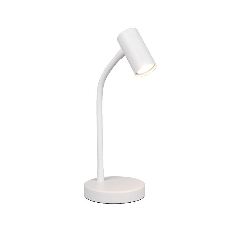 Witte tafellamp modern, Suradj, met schakelaar