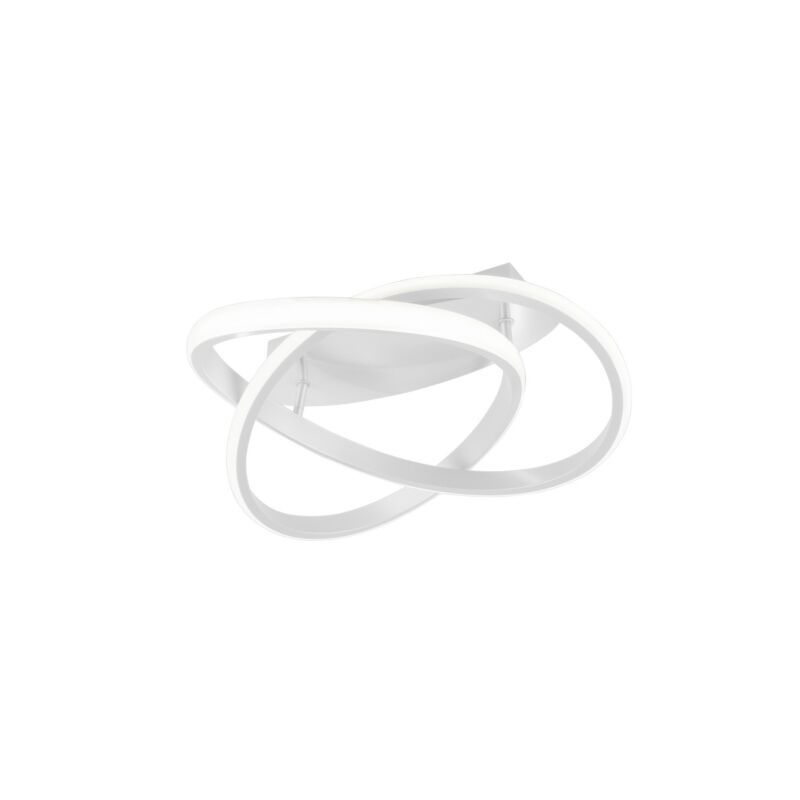 Witte plafonnière modern, Sanura, 18W, 4000K LED Witte plafonnière modern, Sanura, 18W, 4000K LED