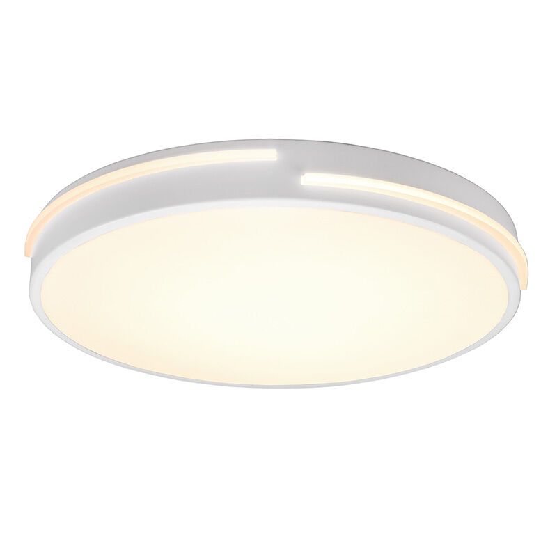 Witte plafonnière modern, Fadi, 24W, warm tot koud wit verstelbare LED, met afstandsbediening Witte plafonnière modern, Fadi, 24W, warm tot koud wit verstelbare LED, met afstandsbediening