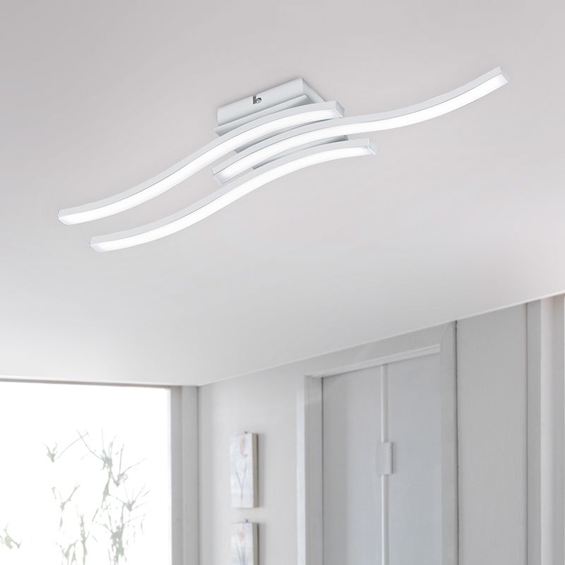 Moderne plafonniere Go, wit, 5w geintegreerd LED