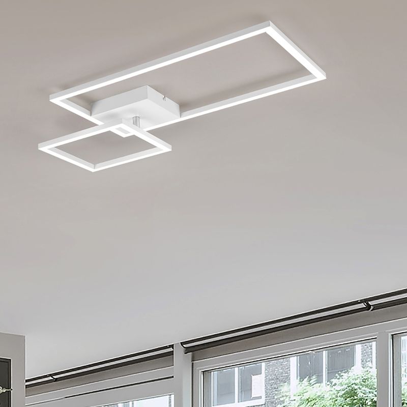 Moderne plafonniere Binc, wit, metaal, geïntegreerde LED