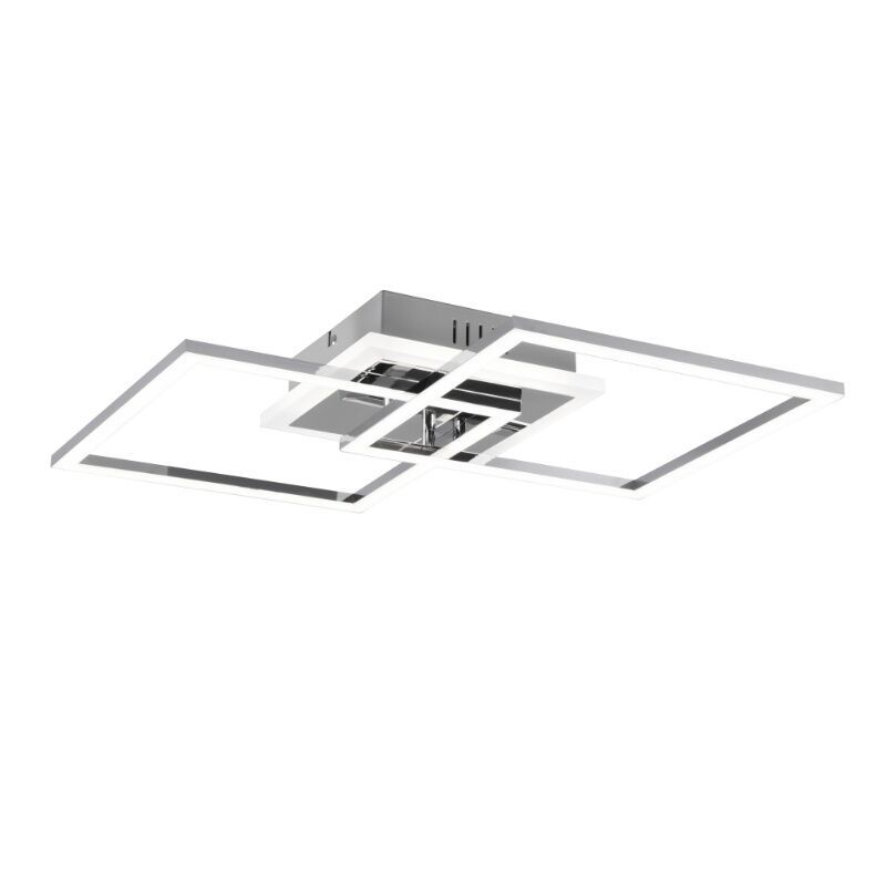 Chromen plafonnière modern, Semira, 25W, 4000K LED, 3-staps dimbaar Chromen plafonnière modern, Semira, 25W, 4000K LED, 3-staps dimbaar