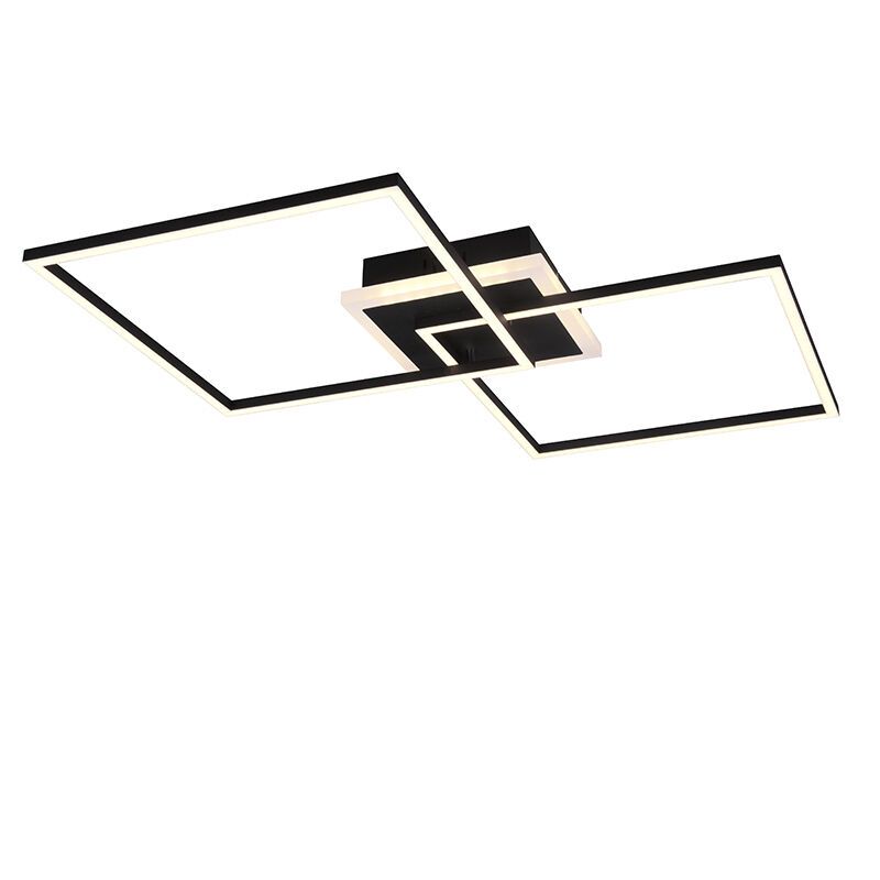 Zwarte plafonnière Naud, metaal, modern, 29w, 3000K LED