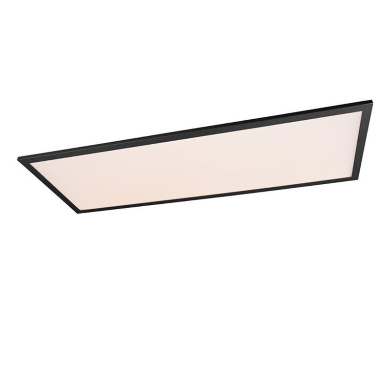 Zwarte plafonnière modern, Marlise, 33,5W, warm tot koud wit verstelbare LED, met afstandsbediening Zwarte plafonnière modern, Marlise, 33,5W, warm tot koud wit verstelbare LED, met afstandsbediening