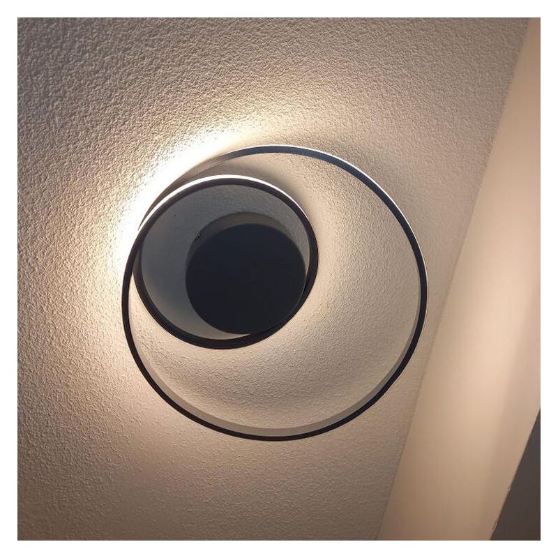 Taupe plafonniere Sassandra, metaal, modern, 22 watt Taupe plafonniere Sassandra, metaal, modern, 22 watt