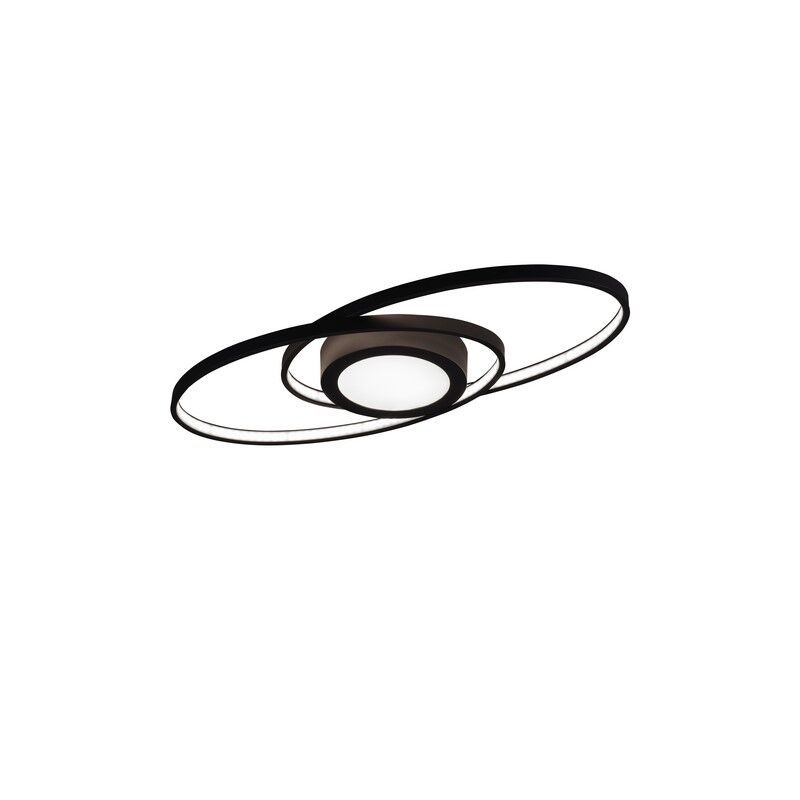 Antraciete plafonniere Sarama, metaal, modern, 27 watt Antraciete plafonniere Sarama, metaal, modern, 27 watt