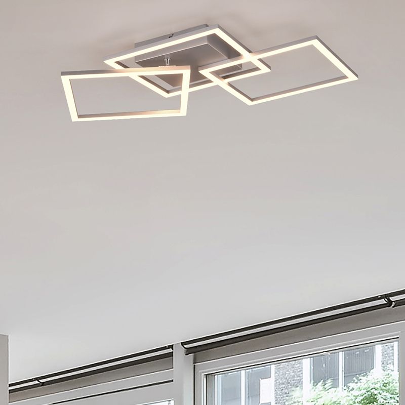 Chromen plafonnière modern, Margaux, 31W, 3000K LED