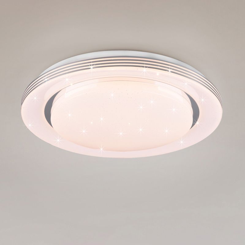 Witte plafonnière modern, Alpha, 18W, warm tot koud wit verstelbare LED, met afstandsbediening Witte plafonnière modern, Alpha, 18W, warm tot koud wit verstelbare LED, met afstandsbediening