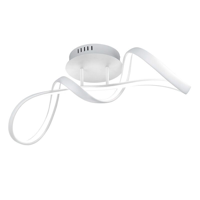 Witte plafondlamp Renso, metaal, design, 28w, 4000K LED