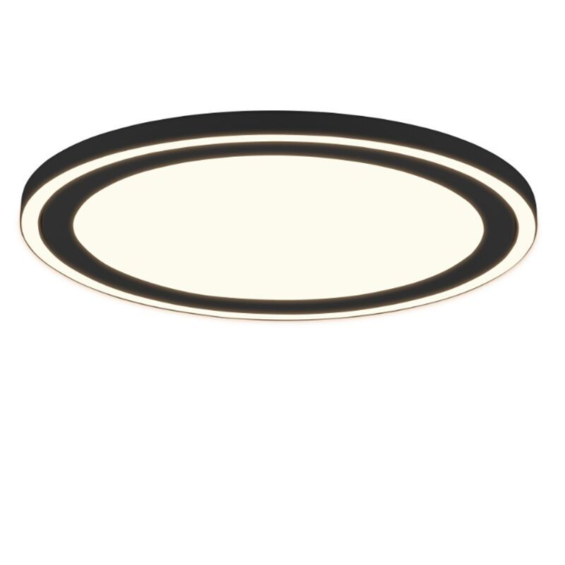 Zwarte plafonnière modern, Mirko, 20W, 3000K LED