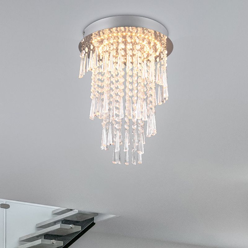 Chromen kroonluchter design, Sjon, 18W, warm tot koud wit verstelbare LED, 3-staps dimbaar Chromen kroonluchter design, Sjon, 18W, warm tot koud wit verstelbare LED, 3-staps dimbaar