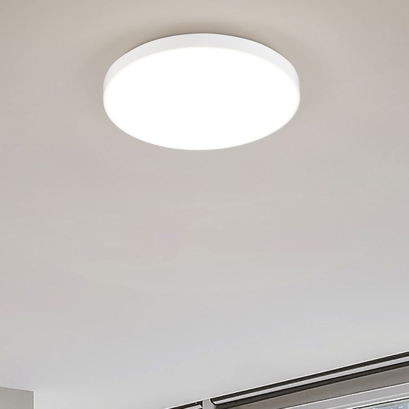 Witte plafonnière kunststof, Sharde, 18W, 4000K LED, IP44 Witte plafonnière kunststof, Sharde, 18W, 4000K LED, IP44