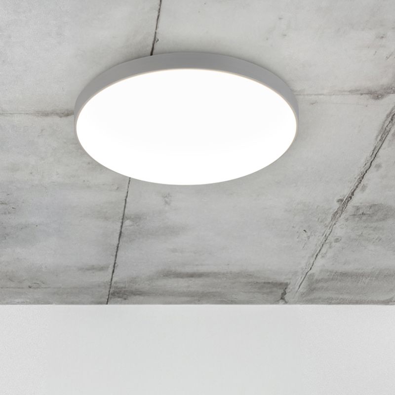 Grijze plafonnière kunststof, Sharde, 18W, 4000K LED, IP44 Grijze plafonnière kunststof, Sharde, 18W, 4000K LED, IP44