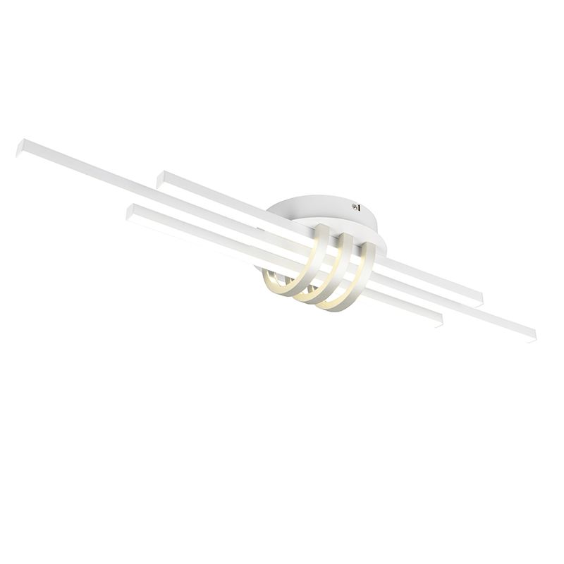 Witte plafonnière modern, Saloua, 20W, 4000K LED, 3-staps dimbaar