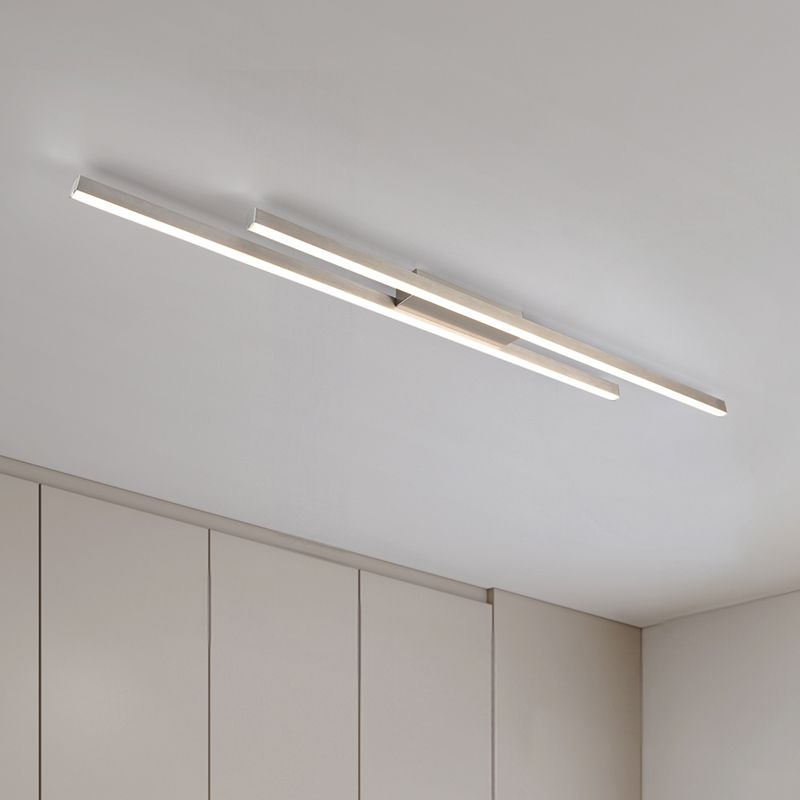 Nikkelen plafonnière modern, Sangeeta, 22W, 3000K LED